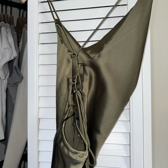 Jagger & Stone ‘Leigh Mini Dress’ in Khaki - Picture 5 of 9